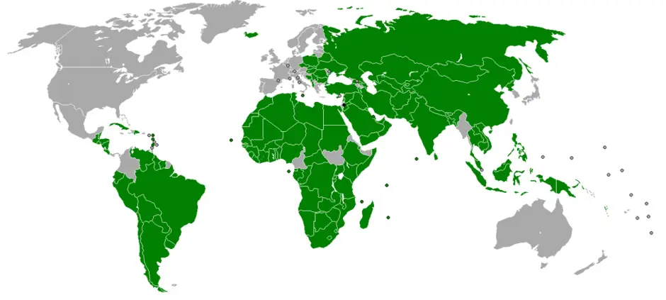 Countries that recognize the state of Palestine