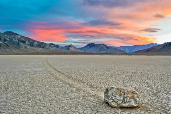 Rock in the foreground