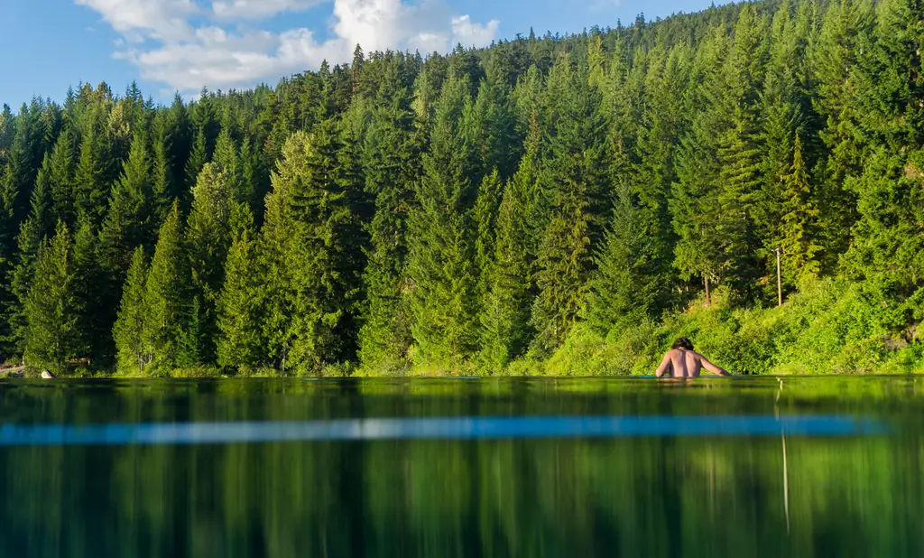 So many little freshwater lakes to choose from! When you come across one, get in there! Nothing better than a pool of chilled, mountain water. Just keep an eye out for bears.;)